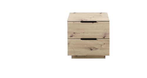 Innostyle Cabinet din pal si MDF cu 2 sertare, Madeline Stejar, l60xA44xH61 cm