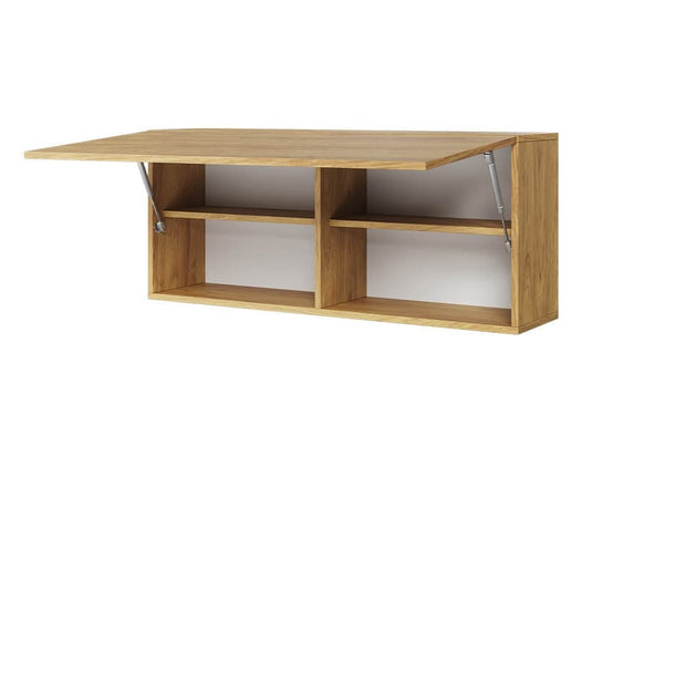 Lenart Cabinet suspendat din pal, cu 1 usa, pentru copii si tineret, Teen Flex TF12 Natural, l102xA27xH45 cm