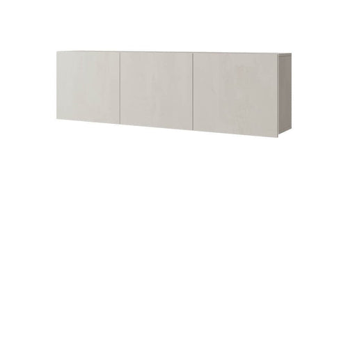 Lenart Cabinet suspendat din pal cu 3 usi, pentru copii si tineret, Teen Flex TF09 Large Gri, l150xA27xH45 cm