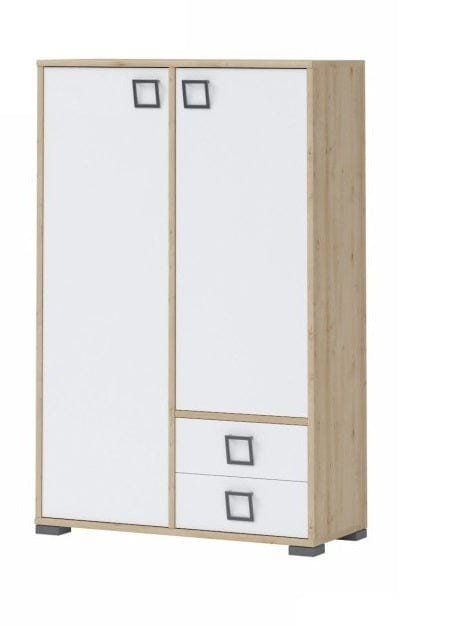 Cabinet din pal cu 2 sertare si 2 usi, pentru copii, Kiki K22 Large Fag, l86xA37xH134 cm