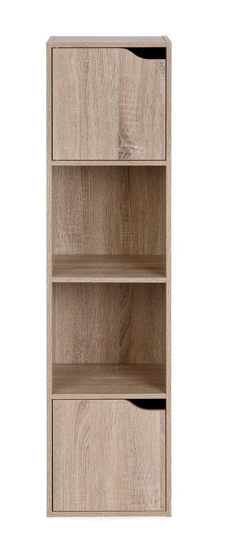 Bizzotto Cabinet din pal, cu 2 usi, Maelle I Stejar Sonoma, l30xA29xH120 cm