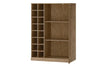 Szynaka Cabinet din pal, furnir si lemn, cu 1 usa si suport sticle, Cozy 15 Stejar Rustic, l100xA50xH140 cm