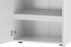 Cabinet hol din pal si MDF, cu 1 sertar si 2 usi, Lucca 07 Alb, l62xA38xH102 cm (5)