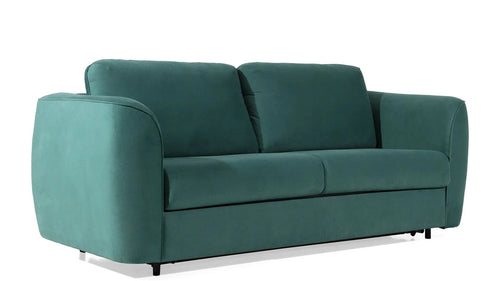 Wajnert Canapea Extensibila, 3 Locuri, tapitata cu stofa, Calis 140 Velvet Verde Mint, l208xA102xH91 cm