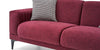 Dogtas Canapea extensibila tapitata cu stofa, 2 locuri, Nova Velvet Burgundy, l189xA88xH76 cm