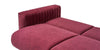 Canapea extensibila tapitata cu stofa, 2 locuri, Nova Velvet Burgundy, l189xA88xH76 cm - SomProduct Romania