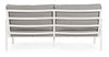 Bizzotto Canapea fixa pentru gradina / terasa, din aluminiu, cu perne detasabile, 3 locuri, Jalisco Gri Deschis / Alb, l192xA87xH86 cm