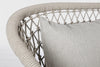 Bizzotto Canapea fixa pentru gradina / terasa, din aluminiu tapitata cu stofa, 2 locuri, Cuyen Bej, l150xA81xH93 cm