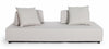 Bizzotto Canapea fixa pentru gradina / terasa, din aluminiu tapitata cu stofa, 2 locuri, Perne Incluse, Piper Bej, l200xA90xH32 cm