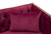 Canapea fixa tapitata cu stofa, 2 locuri Luxury Bordeaux, l153xA78xH79 cm (6)