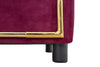 Canapea fixa tapitata cu stofa, 2 locuri Luxury Bordeaux, l153xA78xH79 cm (9)