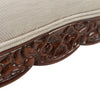 Canapea fixa tapitata cu stofa, 2 locuri Vintage Louis Crem, l160xA75xH90 cm - SomProduct Romania