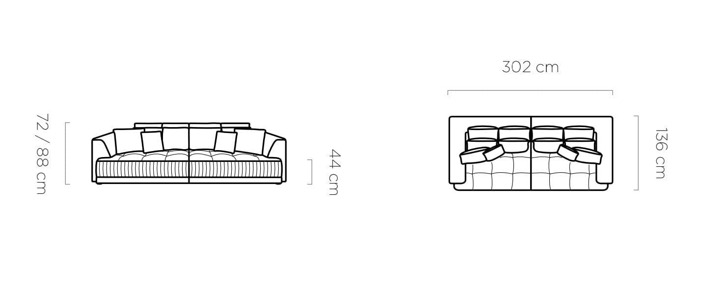 Canapea Functie Sleep, 3 Locuri, Mecanism Electric Relax, Perne Incluse, Zora, l302xA136xH72-88 cm (5)