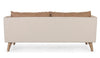 Bizzotto Canapea Helston Maro / Grej Fixa cu Spuma Poliuretanica, 2 Locuri, tapitata cu Stofa, Perne Incluse, l188,5xA89xH76,5 cm