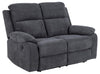 Actona Canapea Recliner 2 Locuri, tapitata cu stofa, Mora Gri Inchis, l143,5xA95xH98 cm