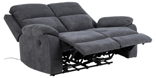 Actona Canapea Recliner 2 Locuri, tapitata cu stofa, Mora Gri Inchis, l143,5xA95xH98 cm