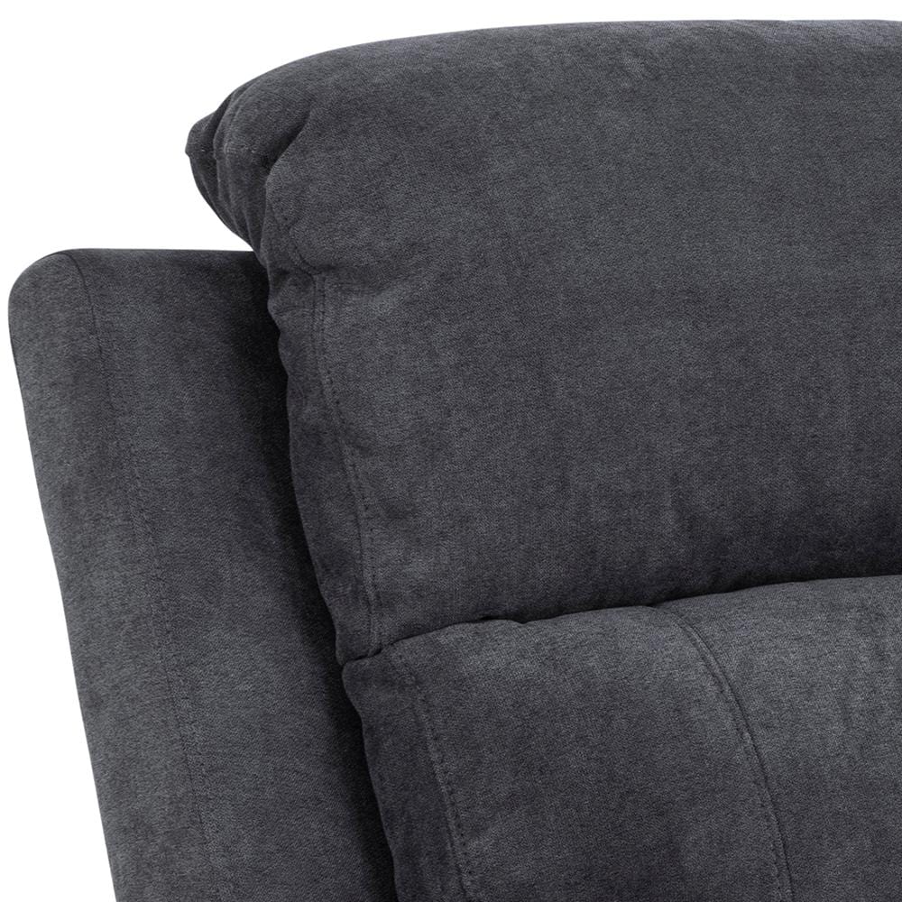 Actona Canapea Recliner 2 Locuri, tapitata cu stofa, Mora Gri Inchis, l143,5xA95xH98 cm