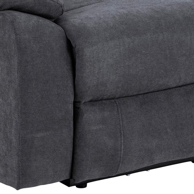 Actona Canapea Recliner 2 Locuri, tapitata cu stofa, Mora Gri Inchis, l143,5xA95xH98 cm