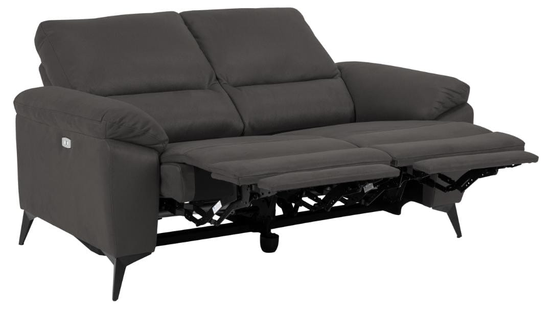 Actona Canapea Recliner 2 Locuri, tapitata cu stofa, Rana Gri, l158xA99xH103 cm