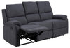 Actona Canapea Recliner 3 Locuri, tapitata cu stofa, Sabia Gri Inchis, l190xA90xH101 cm