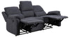 Actona Canapea Recliner 3 Locuri, tapitata cu stofa, Sabia Gri Inchis, l190xA90xH101 cm