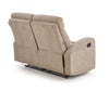 Canapea Recliner tapitata cu stofa, 2 locuri, Osmond 2S Bej, l128xA95xH100 cm (3)