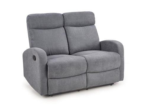 Halmar Canapea Recliner tapitata cu stofa, 2 locuri Osmond 2S Gri inchis, l128xA95xH100 cm