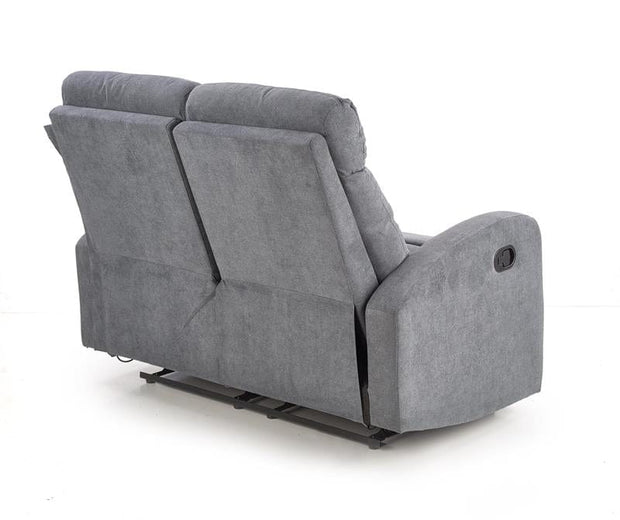 Canapea Recliner tapitata cu stofa, 2 locuri Osmond 2S Gri inchis, l128xA95xH100 cm (5)