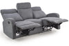 Canapea Recliner tapitata cu stofa, 3 locuri Oslo 3S Gri, l180xA95xH100 cm (1)