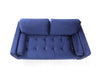 Asir Canapea Rome Velvet Bleumarin Fixa cu Spuma Poliuretanica, 2 Locuri, tapitata cu Stofa Easy Clean, Perne Incluse, l175xA90xH70 cm