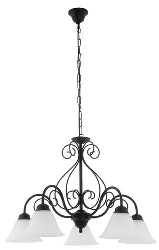 RabaLux Candelabru Athen 7815 Negru Mat / Alb