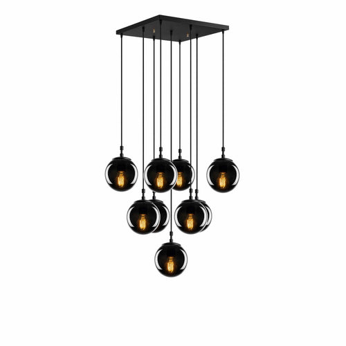 Candelabru Efe 2161 Negru / Fumuriu