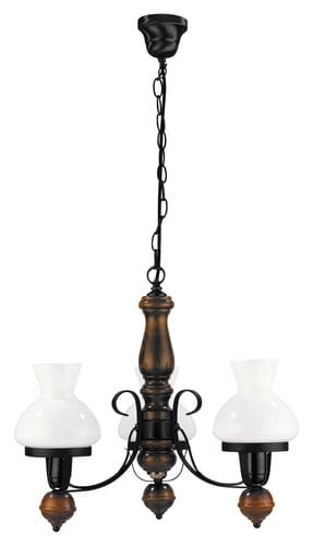 RabaLux Candelabru Petronel 7078 Negru Mat / Alb