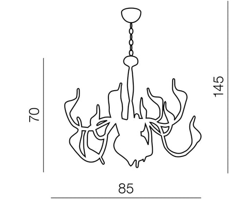 Azzarddo Candelabru Snake 2 Alb, AZ0172