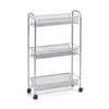 Carucior pentru bucatarie cu 3 spatii de depozitare, din metal, Trolley II Gri, l44xA17xH70,5 cm