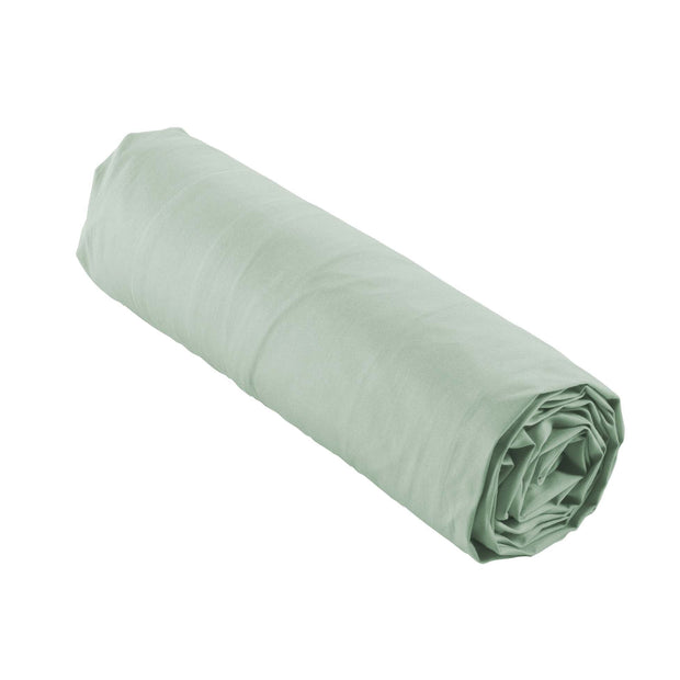 Cearceaf din bumbac cu elastic, Percaline Verde Mint - SomProduct Romania