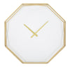 Ceas de perete Goldy Octagonal Auriu / Alb, L56xl56 cm