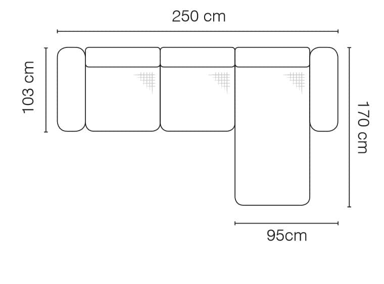 Coltar Centros Fix cu Arcuri Ondulate si Spuma Poliuretanica, Sezlong pe Dreapta, Tetiere Reglabile, l250xA170xH76 cm (9)