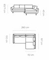 Coltar Extensibil, Sezlong pe Dreapta, Lada de Depozitare, Perne Incluse, Solaris, l260xA167xH71-83 cm (4)