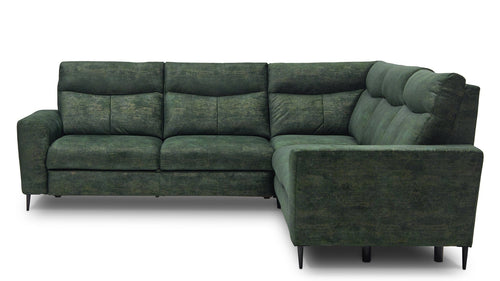 Wajnert Coltar Extensibil Talisimo Verde, Sezlong pe Dreapta, tapitat cu Stofa, Mecanism Relax, l276xA277xH100 cm