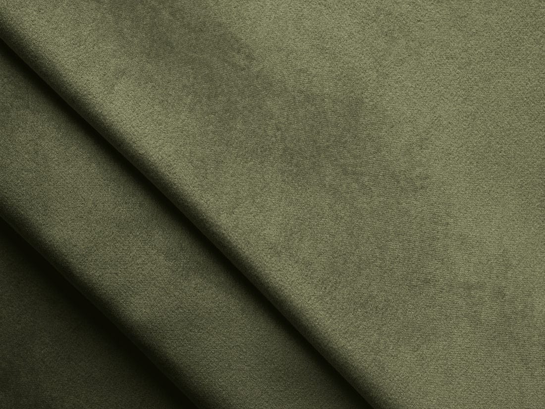 Makamii Coltar Fix, Sezlong pe Stanga, Tapitat cu Stofa, Nalu Velvet C11 Verde Olive, l264xA160xH80 cm