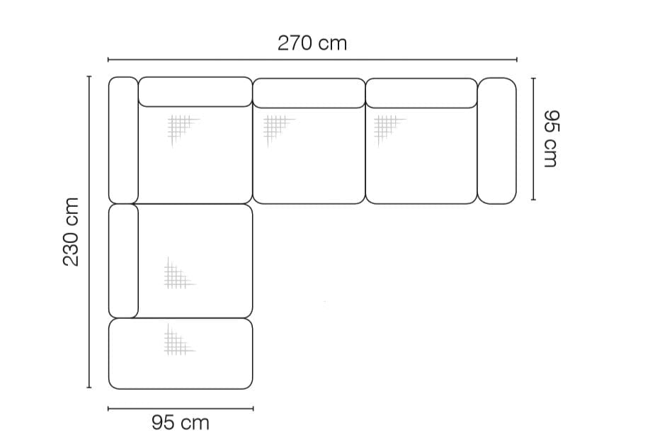 Coltar Furro Fix cu Arcuri Ondulate si Spuma Poliuretanica, Sezlong pe Stanga, Mecanism Electric Relax, Tetiere Reglabile, l270xA230xH90 cm (4)