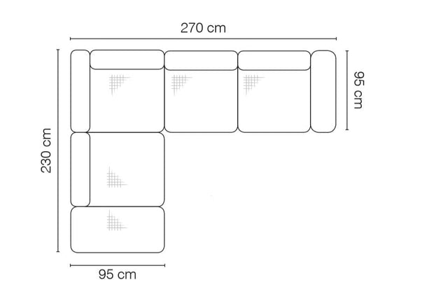 Coltar Furro Fix cu Arcuri Ondulate si Spuma Poliuretanica, Sezlong pe Stanga, Mecanism Electric Relax, Tetiere Reglabile, l270xA230xH90 cm (4)