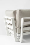 Bizzotto Coltar modular pentru gradina / terasa, din aluminiu, cu perne detasabile, Infinity Alb, l253xA172xH80 cm