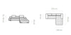 Coltar Savel Mini Austin 11 Extensibil cu Arcuri Ondulate si Spuma Poliuretanica N30/T - 21, Sezlong pe Stanga, Suprafata de Dormit 216x122 cm, tapitat cu Stofa Stain Protection, cu Lada de Depozitare, Tetiere si Cotiere Reglabile, l270xA173xH75 cm - SomProduct Romania