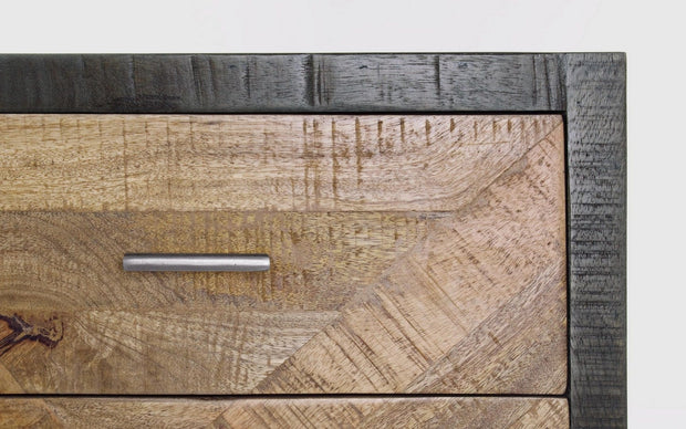Comoda din lemn de mango si metal, cu 4 sertare Norwood Natural, l85xA35xH85 cm - SomProduct Romania