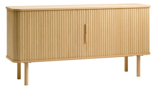 Unique Furniture A/S Comoda din MDF, furnir si pal, cu 2 usi, Cavo Stejar, l160xA45xH76 cm