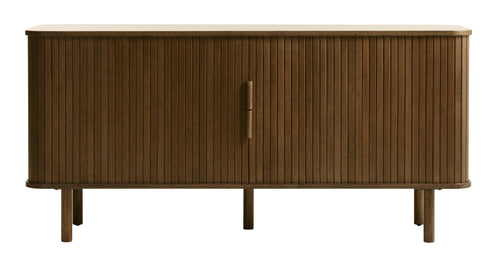 Unique Furniture A/S Comoda din MDF, furnir si pal, cu 2 usi, Cavo Stejar Smoked, l160xA45xH76 cm