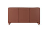 Bogart Comoda din MDF si lemn, cu 3 usi, Sonatia 150-3D Burgundy, l150xA45xH82 cm