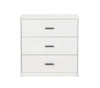 Comoda din pal cu 3 sertare pentru tineret White, l75xA41xH75 cm (2)